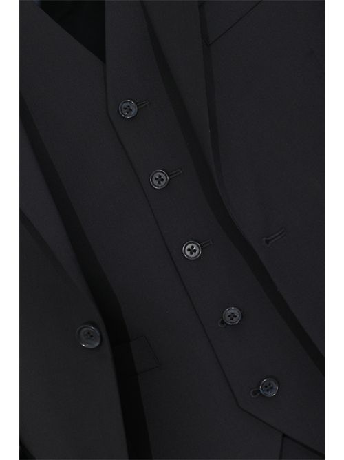 Abito con gilet in lana drop 7 Navy blue Cc Corneliani | 278R98 2768150001